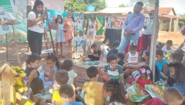 Povoado de Palminha, em Tocantínia, recebe mais uma edição do Projeto Leitura Viva