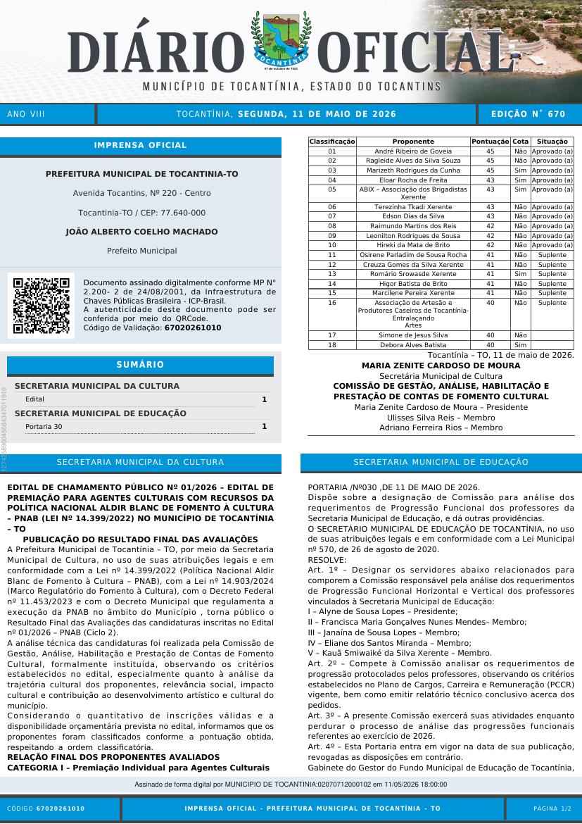 Capa da edição