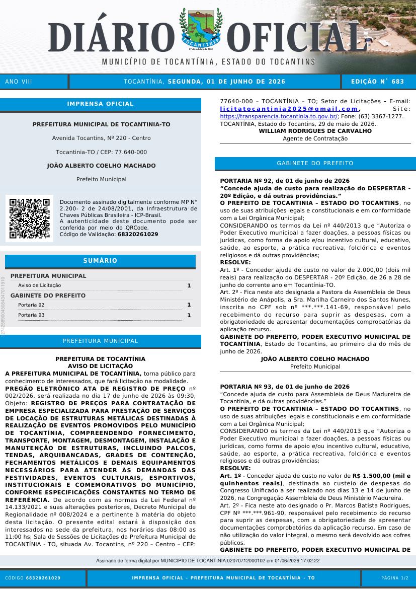 Capa da edição