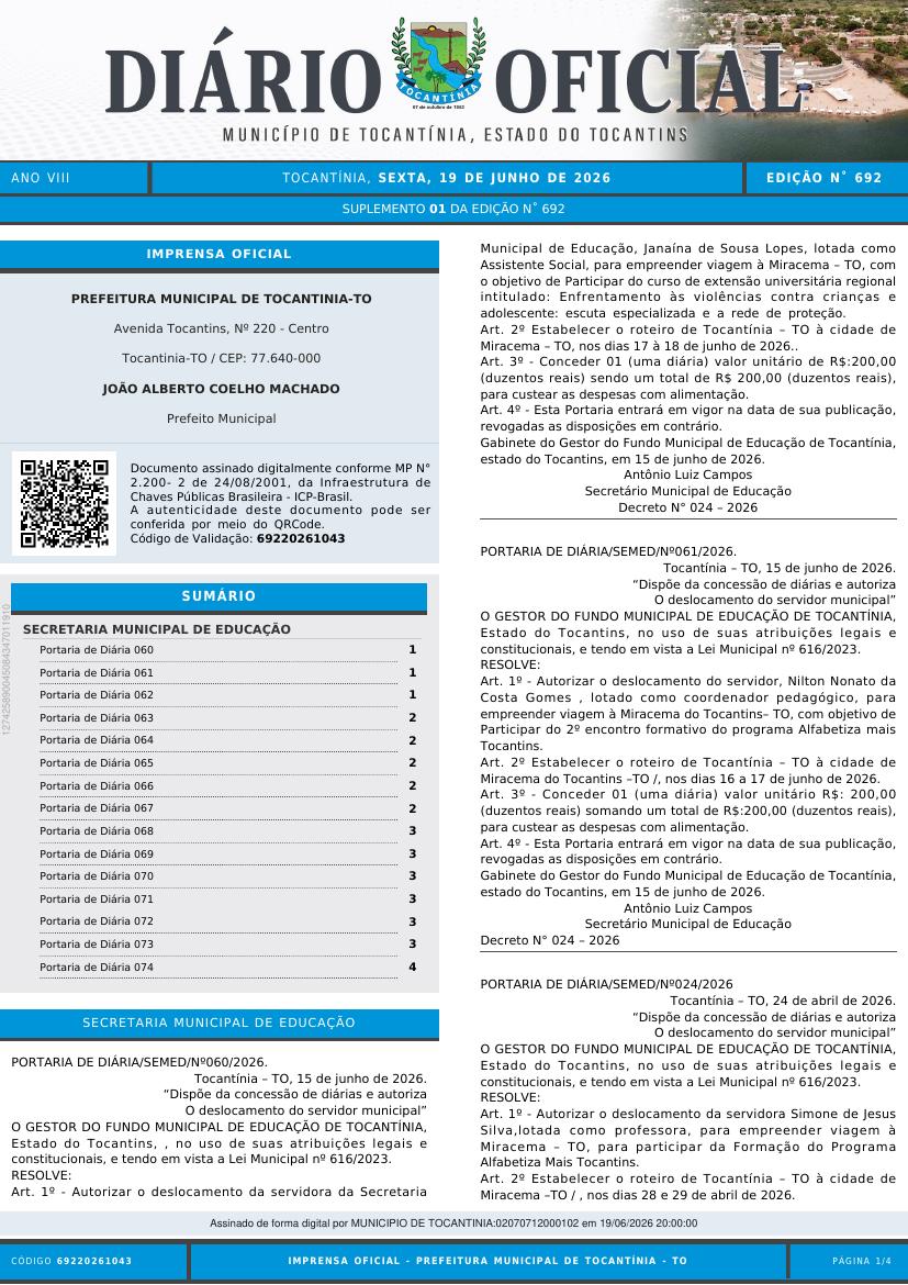 Capa da edição