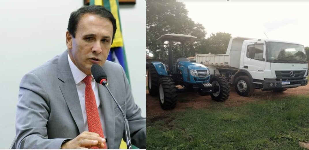 Tocantínia recebeu um caminhão toco e um trator agrícola para atender os pequenos produtores