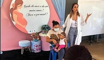 Encontro das gestantes marca o Agosto Dourado em Tocantínia