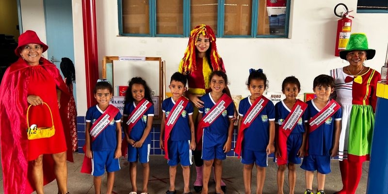 Alunos da educação infantil de Tocantínia elegem os novos representantes de turma