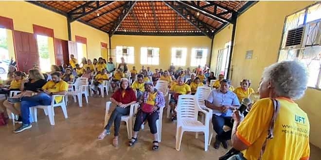 Aula de encerramento do semestre movimenta os acadêmicos da Universidade da Maturidade de Tocantínia