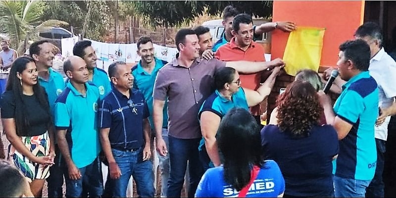 Inaugurado ao escritório que abriga a sede da Associação de Moradores e Pequenos Produtores Rurais do Povoado Palminha