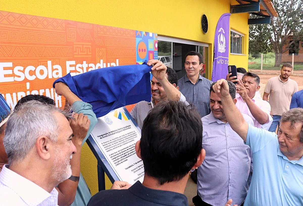 Prefeito João Alberto participa ao lado do Governador Wanderlei Barbosa da inauguração de obras de ampliações e reformas das Escolas Estaduais Indígenas