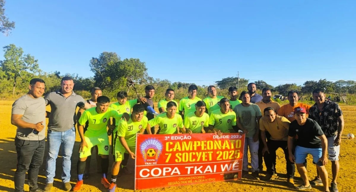 Tocantínia: Realizada grande final da 3ª Edição do Campeonato 7 Socyet  Copa Tkai We na Aldeia Ktêpõ