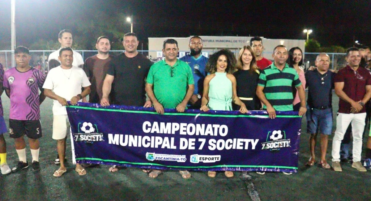 Prefeitura realiza abertura do primeiro Campeonato Municipal de Futebol 7 Society, em Tocantínia