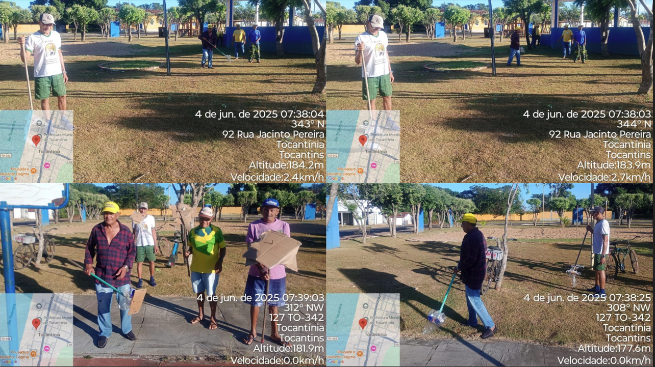 Tocantínia realiza mobilização educativa com mutirão de limpeza e ações de sensibilização ambiental