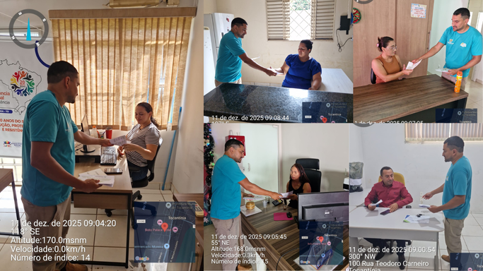 Prefeitura de Tocantínia promove ação da A3P com entrega de material educativo sobre uso consciente dos recursos naturais