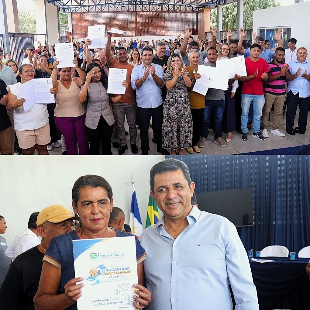 Prefeito João Alberto entrega Títulos de Regularização Fundiária para os moradores do Setor Conjunto Dona Juliana em Tocantínia